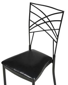 Chaise de salle à manger GIRARD Noir - Métal - 41 x 91 x 42 cm