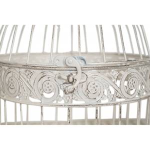 Set de 3 Cages Blanc - Métal - 25 x 50 x 25 cm