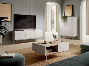 Tv lowboard COLOR RTV144 3D Beige - Holzwerkstoff - Kunststoff - 144 x 55 x 37 cm