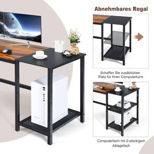 Computertisch 150cm Braun - Holzwerkstoff - 60 x 76 x 150 cm