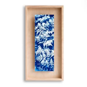 Cadre Carpë cyanotype Fougères 40x20cm Bleu - Bois manufacturé - 3 x 40 x 20 cm