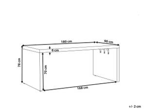 Esszimmertisch TARANTO Grau - Stein - 108 x 78 x 90 cm