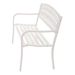 Banc de jardin F45 Blanc - Métal - 127 x 87 x 58 cm