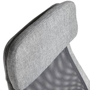 Grauer drehbarer Bürostuhl Grau - Textil - 63 x 128 x 60 cm