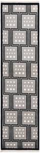 Tapis de passage Darya CCCXLIX Noir - Textile - 79 x 1 x 297 cm