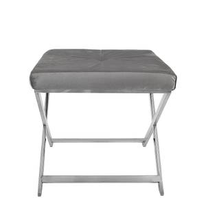 Schemel Doubleks serie Luxury Grau - Metall - 47 x 45 x 47 cm