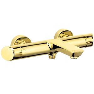 Design Wannenmischer  in gold Gold - Metall - 32 x 6 x 22 cm