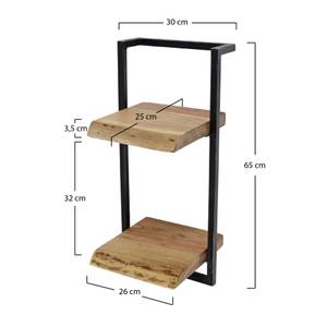 Wandregal Tree Trunk Schwarz - 30 x 65 x 25 cm