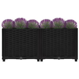 Hochbeet 3006706-1 Schwarz - 40 x 38 x 80 cm