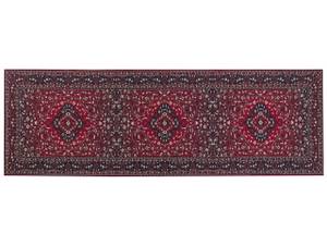 Teppich VADKADAM Schwarz - Rot - Weiß - 240 x 80 x 80 cm