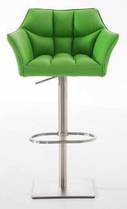 Tabouret de bar Damaso Lot de 2 Vert - Argenté