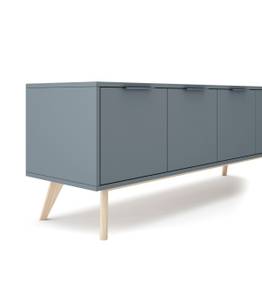 TV-Schrank Pisco Grün - Holzwerkstoff - 40 x 53 x 140 cm