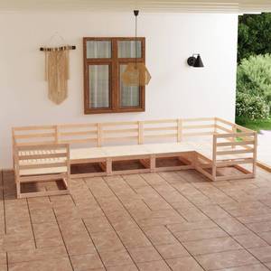 Salon de jardin (lot de 7) 3009773-1 Bois