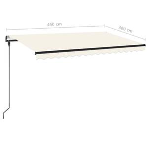 Markise 3007206-1 Creme - Tiefe: 450 cm