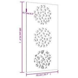 Garten Wanddekoration 824494 Braun - Metall - 55 x 1 x 105 cm