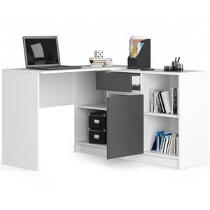 Ensemble bureau d'angle CLP B-17 Gris - Blanc