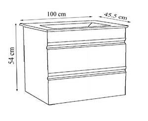 Plan de toilette SiloraSet de 2 Blanc