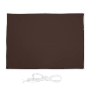 Voile d'ombrage rectangulaire marron 550 x 450 cm