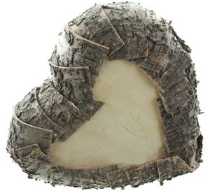 Pflanzherz FF-506014 Grau - Holz teilmassiv - 32 x 10 x 10 cm