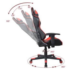 Gaming Stuhl HUKY1020_ROODZWART Schwarz - Rot