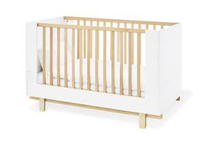 Lit de bébé évolutif Boks Blanc - Bois manufacturé - 78 x 91 x 144 cm