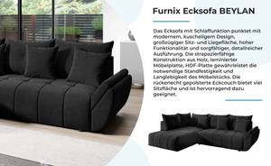 Ecksofa BEYLAN Lavagrau