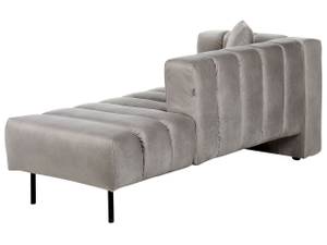 Chaiselongue LANNILS Beige - Schwarz - Taupe - Armlehne davorstehend rechts - Ecke davorstehend links