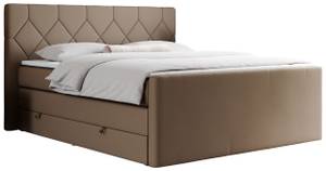 Boxspringbett KING EIGAR Breite: 160 cm - H3 - Kunstleder