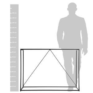 Tisch, dekorativ, hoch, BAR Schwarz - Metall - 40 x 85 x 120 cm