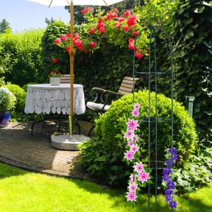 Colonnes de jardin Vert - Métal - 40 x 200 x 40 cm