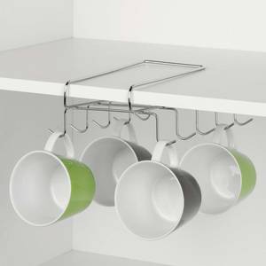 Küchenaufhänger für Tassen und Tassen Silber - Metall - 19 x 8 x 28 cm