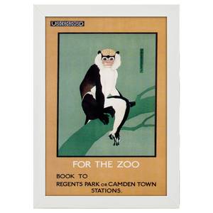 Bilderrahmen Poster 1922 Zoo Weiß