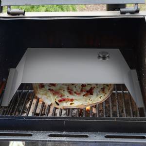 Four pizza barbecue en acier inoxydable Argenté - Métal - 56 x 10 x 40 cm