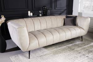 Sofa NOBLESSE Beige - Schwarz - Cremeweiß