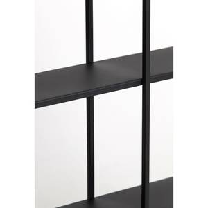 Wandregal Molise Schwarz - Metall - 13 x 60 x 60 cm
