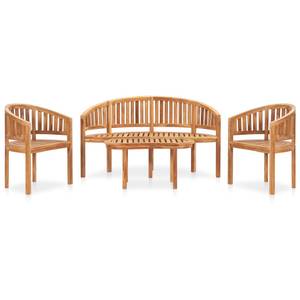 Garten-Lounge-Set Braun - Holzart/Dekor - Holz teilmassiv - 50 x 45 x 90 cm