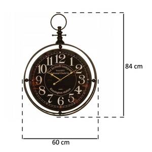 Drehbare Wanduhr,  Créateur d'Intérieur Braun - Metall - 10 x 84 x 60 cm