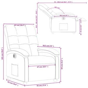 elektrischer Relaxsessel 3032264-4 Hellgrau