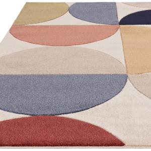 Tapis de salon moderne CURVO Multicolore - 160 x 230 cm