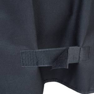 Schwarze Terrassenofen Abdeckung 90 cm Schwarz - Kunststoff - Textil - 39 x 90 x 39 cm