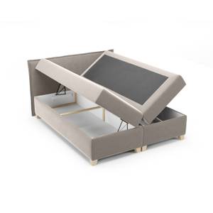 Boxspringbett Doppelbett Martines Bett Beige - Breite: 180 cm