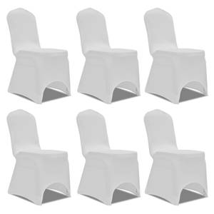 Housse de chaise(lot de 6) 299451-2 Blanc