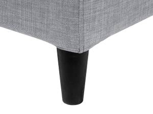 Lit double FITOU Gris - Gris lumineux - Chêne foncé - Largeur : 170 cm