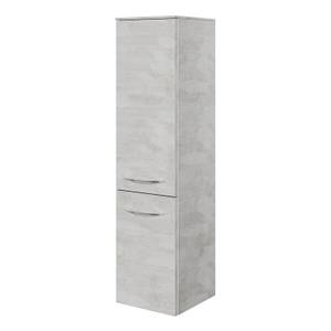 Badezimmer Midischrank hellgrau Beton Grau - Holzwerkstoff - 30 x 121 x 33 cm