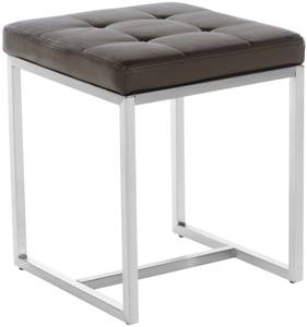 Tabouret bas Barci Lot de 2 Marron