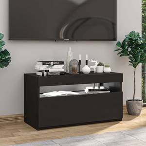 TV-Schrank mit LED-Leuchten D802 Schwarz