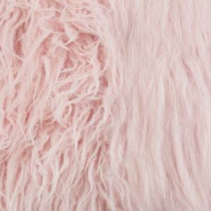 Flauschige Kissen rosa Pink - Metall - Textil - 40 x 35 x 14 cm