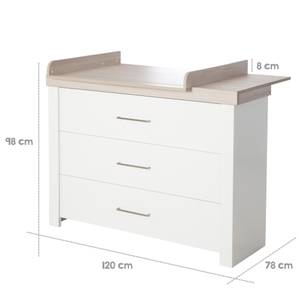 Set de chambre bébé Lucy 2 pcs Blanc - Bois manufacturé