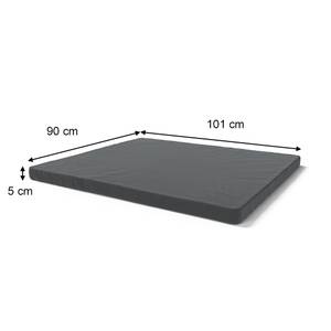 Matelas pour enfants Teddy 36148 Gris - Textile - 90 x 5 x 101 cm