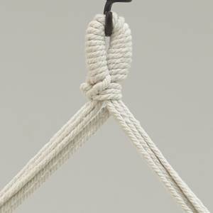 Fauteuil hamac écru à franges en coton Textile - 100 x 130 x 100 cm